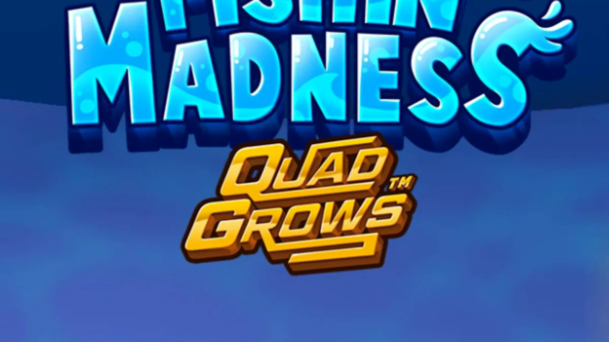 Fishin’ Madness Quadgrows স্লটের পানির নিচের দৃশ্য এবং গেমপ্লে ইন্টারফেস